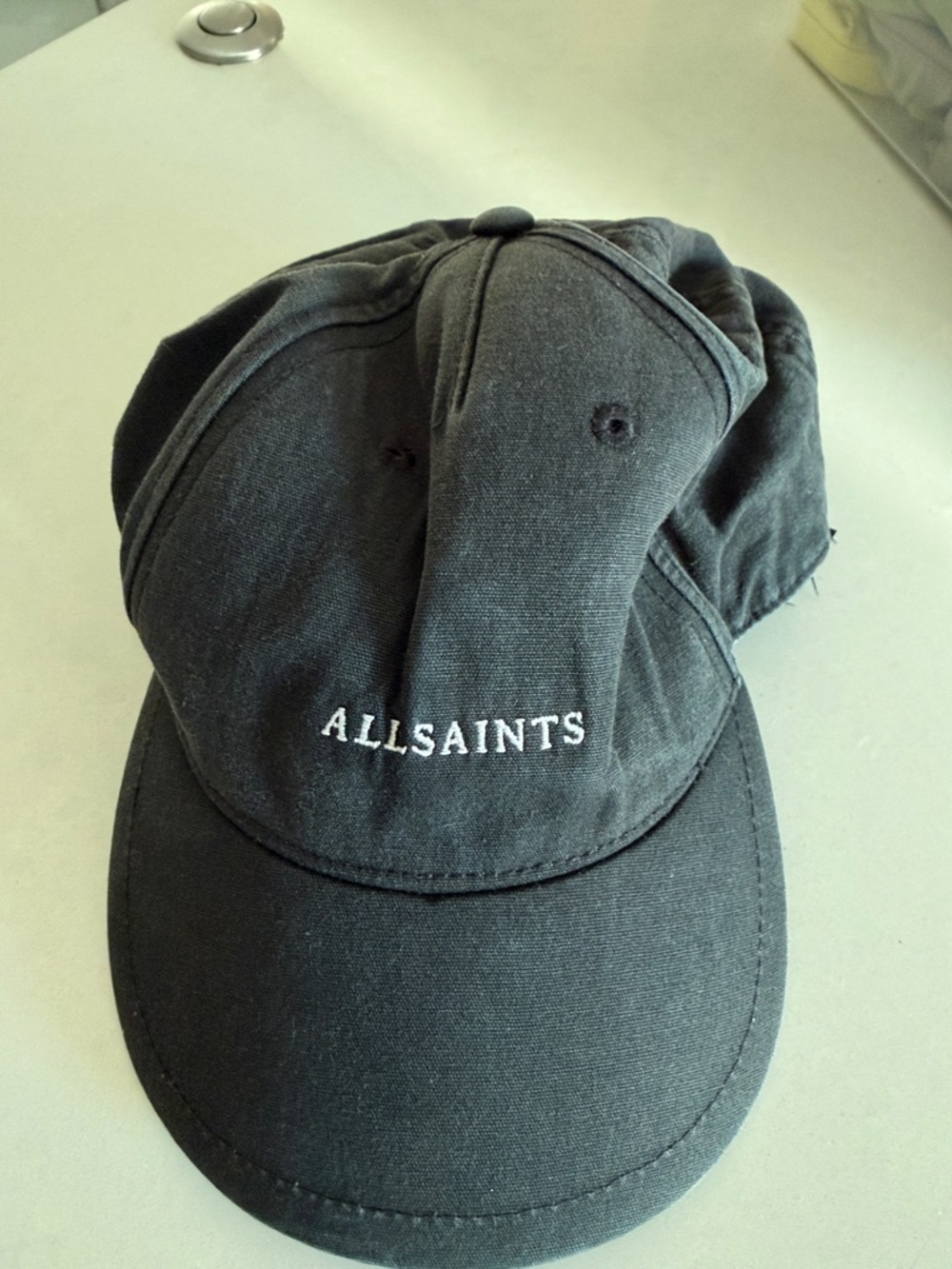 AllSaints Black Logo Baseball Cap